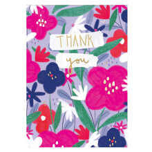 Thank You Pretty Petals! Contemporary Thank You Greeting Card