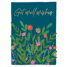 Get Well Wishes Bloomtastic Wonderland! Get Well Contemporary Greeting Card