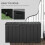 Outsunny Outsunny 336 Litre Rolling Outdoor Garden Storage Box, Plastic Container, Black 4