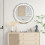 Casart LED Bathroom Mirror Wall Mounted Mirror with Dimmable 3-Color Lights 4