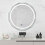 Casart LED Bathroom Mirror Wall Mounted Mirror with Dimmable 3-Color Lights 5