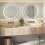 Casart LED Bathroom Mirror Wall Mounted Mirror with Dimmable 3-Color Lights 7