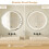 Casart LED Bathroom Mirror Wall Mounted Mirror with Dimmable 3-Color Lights 8