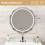 Casart LED Bathroom Mirror Wall Mounted Mirror with Dimmable 3-Color Lights 2