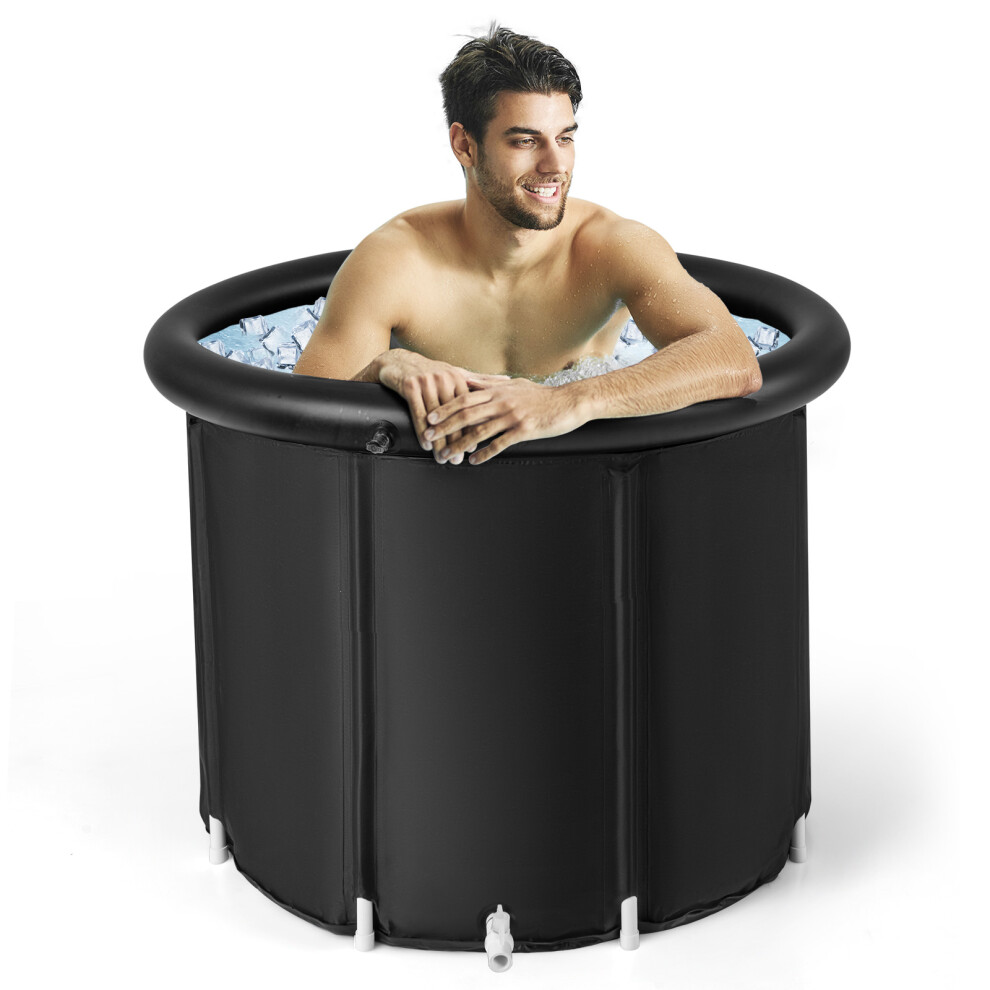 Portable Ice Bath Tub Multiple Layered Foldable Freestanding Bath Tub