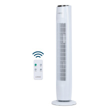 (White) LIVIVO 32" Tower Fan with Timer and Remote Control