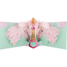 Lovely Bubbly Birthday Sparkling Joy! 3D Pop Up Birthday Card