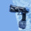 (blue) Ice Explosion Electric Water Gun Continuous Automatic High Pressure Strong 5