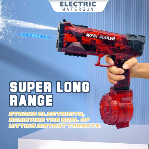 (blue) Ice Explosion Electric Water Gun Continuous Automatic High Pressure Strong 1