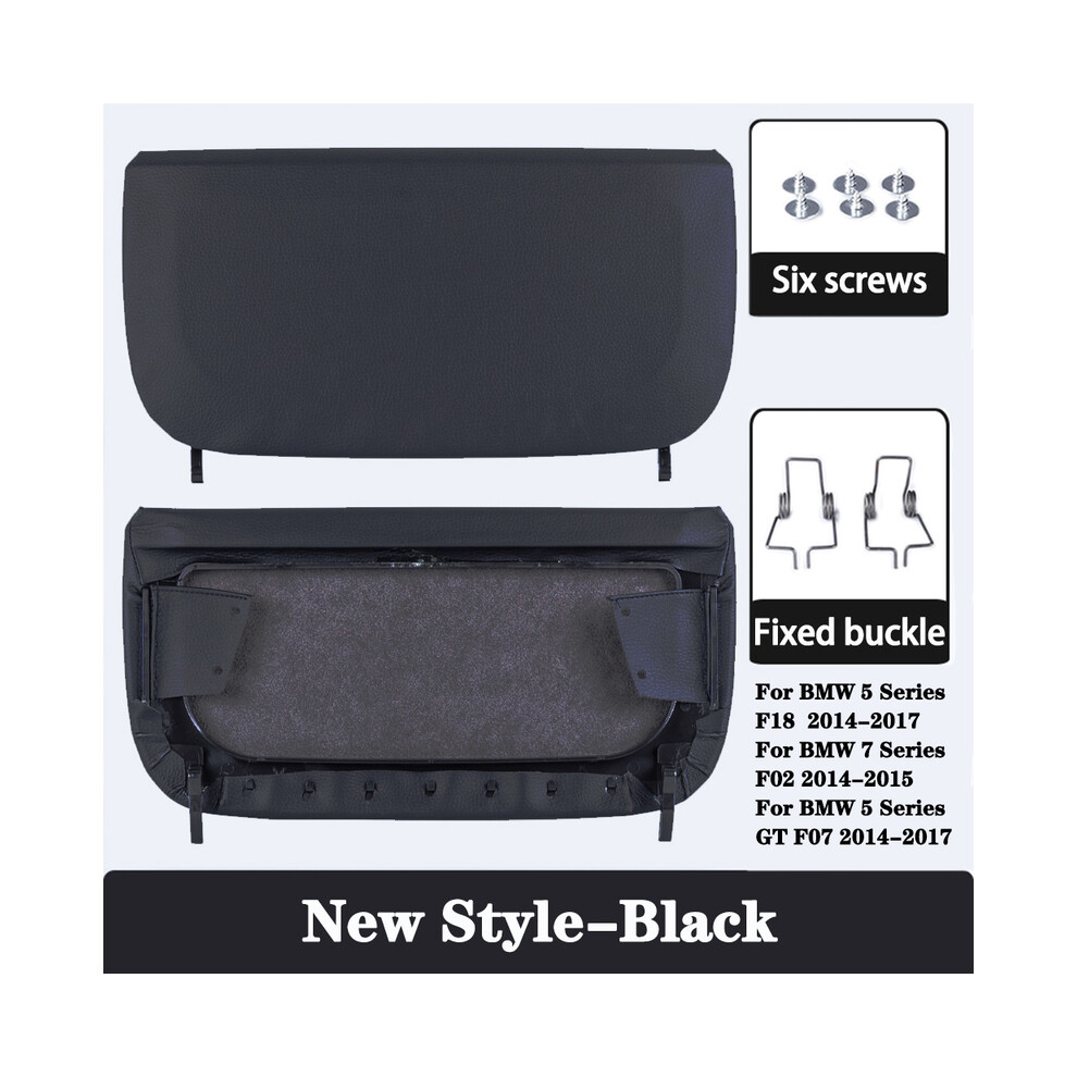 (New Style-Black) Car Seat Back Panel Cover  ABS Cap Storage Pocket Replacement-image-OPC-PDZ7JQQ-NEW