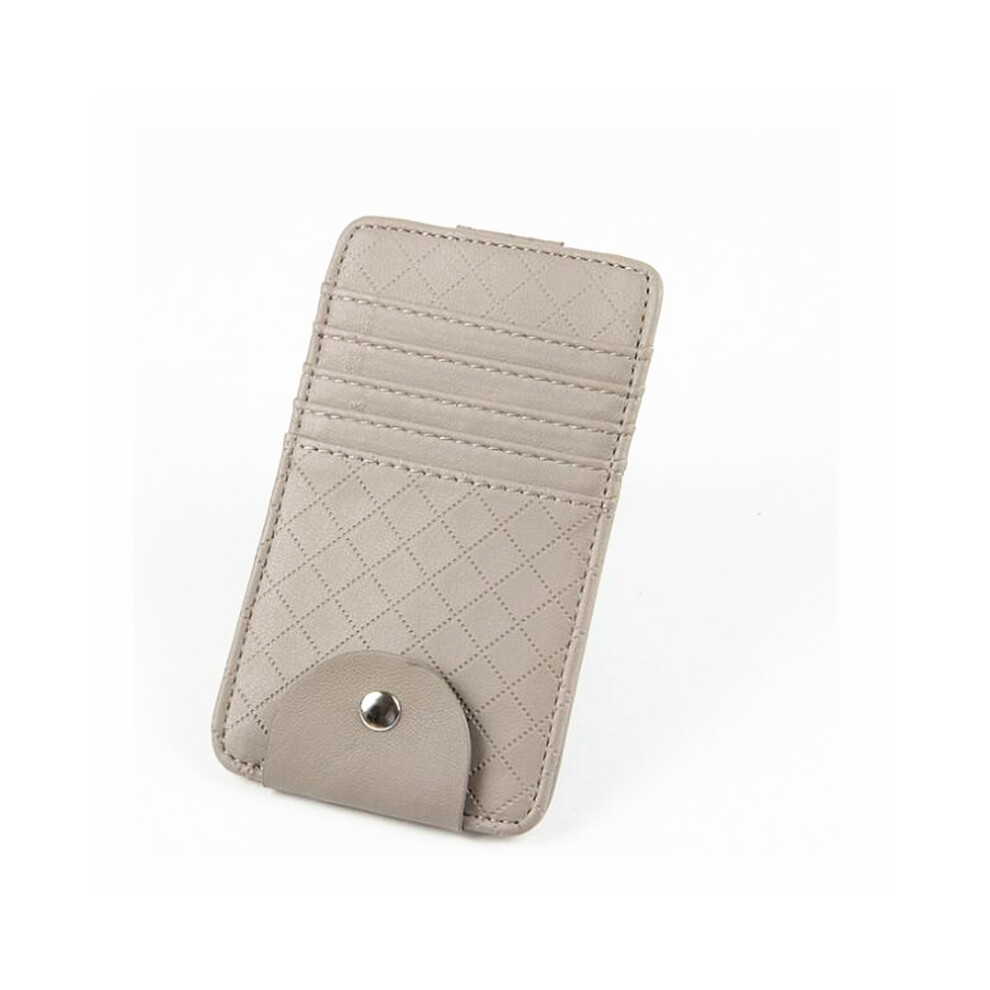 (Grey) Car Auto Sun Visor Point Pocket Organizer Pouch Bag Card Glasses Storage-image-OPC-PDZ7MYY-NEW