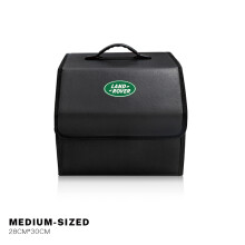 (A-S) Car Trunk Storage Bag Leather Camping Box Collapsible For Land Rover Range