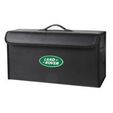 (C-Black) Car Trunk Storage Bag Leather Camping Box Collapsible For Land Rover Range