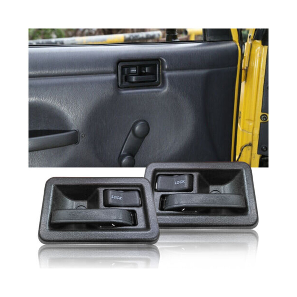 Wrangler NEW Inside Door Handles Interior Pair LH & RH For Jeep YJ TJ-image-OPC-PDZ7T6P-NEW