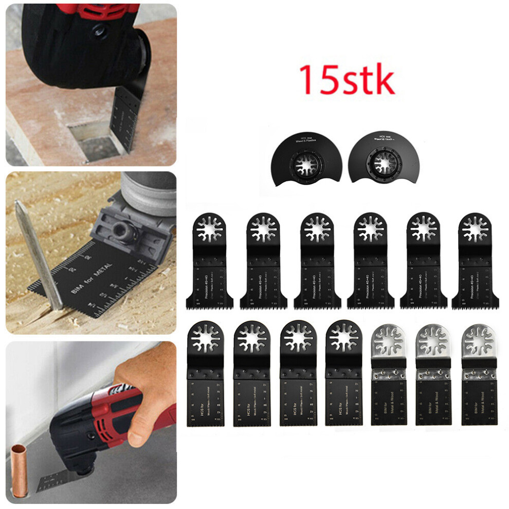 15-Piece Multifunctional Tool Accessory For Fein Bsh Mkt Multitool Tool 6935462333066