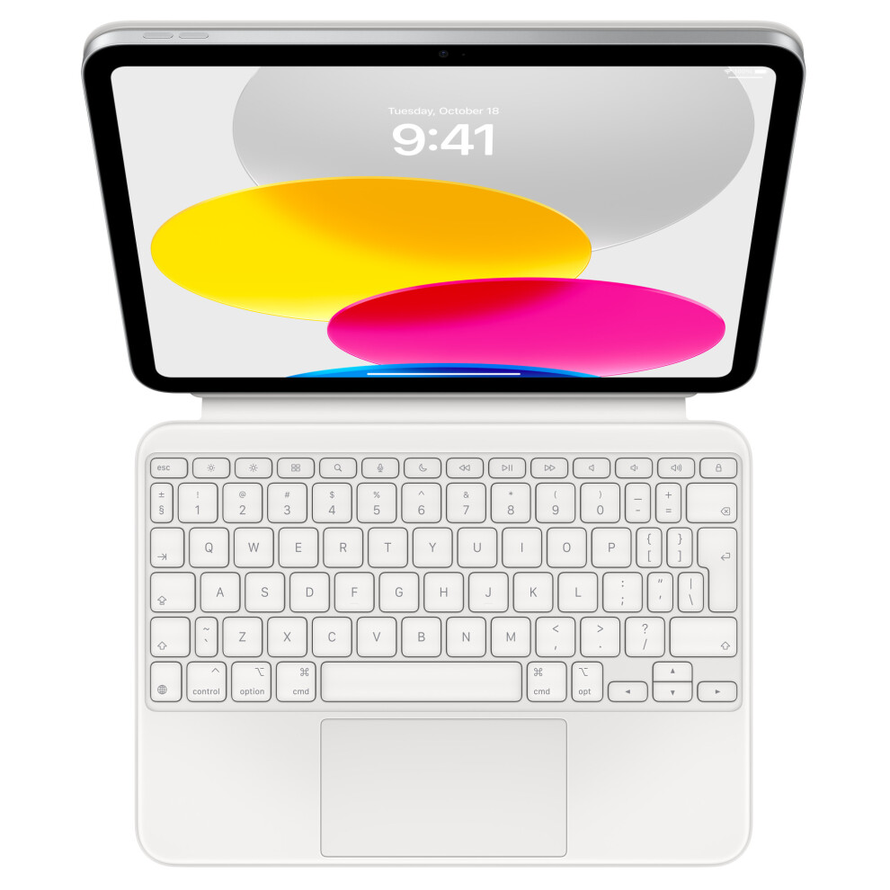 Apple Magic Keyboard - Keyboard and folio case - with trackpad - backlit - Apple Smart connector - QWERTY - Danish - bla