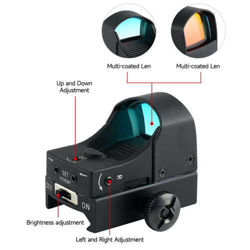 Red Dot 20-22mm Rail Hunting Optica Scope 1