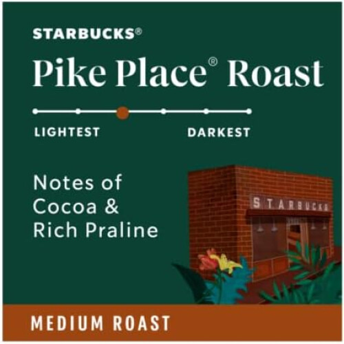 Starbucks Starbucks Medium Roast K-Cup Coffee Pods, Pike Place, 72 ct. 2