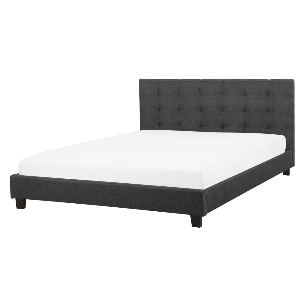 Bed Fabric LA ROCHELLE 160 x 200 cm (EU King Size) Dark Grey