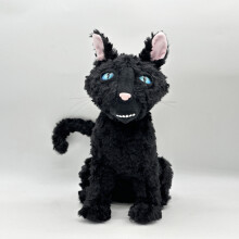 Movie Theme Coraline Black Cat Plush Toy Doll Soft Childrens Birthday Gift