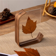 (Black walnut, 7inch/12.6X17.6cm ) Acrylic Wooden Photo Frame DIY Display Frame