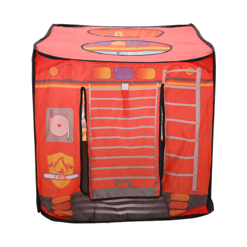 Living And Home Fire Engine-Themed Play Tent with 2 Top Openings 2