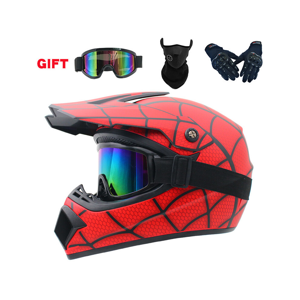 (S, V) Motorcycle Youth Kids Child Helmet Full Face Motocross Casco Moto Off-road