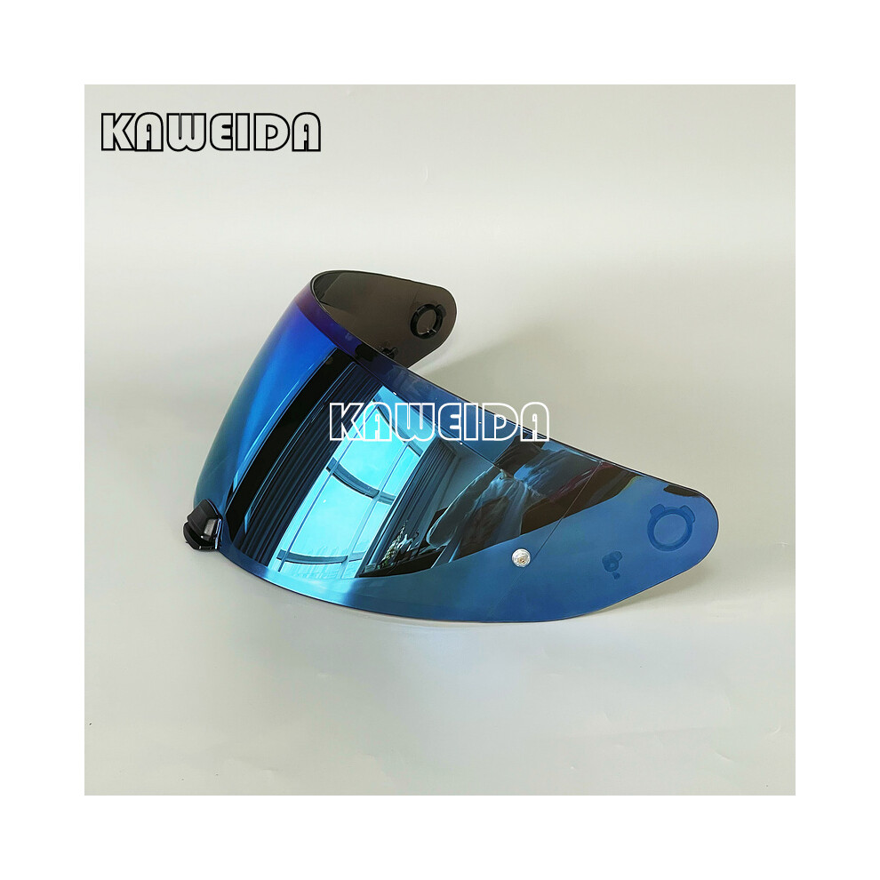 (Blue) HJC HJ-31 Motorcycle Helmet Visor for HJC I70 I10 Anti-UV Dust-proof Helmet