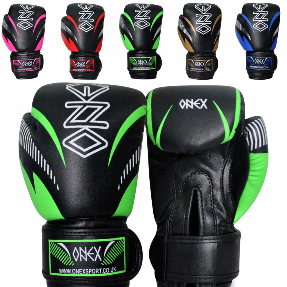 (Green) Junior Boxing Gloves MMA Sparring punching Gloves