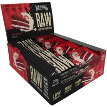 Warrior Raw Protein Flapjacks - 12 x 75g Bars, 20g Protein, Low Sugar, High Fibre, Red Velvet Cake