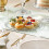 (2) 26cm Large Round Glass Dessert Plate Serving Set 7