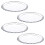 (4) 26cm Large Round Glass Dessert Plate Serving Set 1