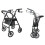 Extra Wide Bariatric Rollator Rolling Walker with Padded Seat 1