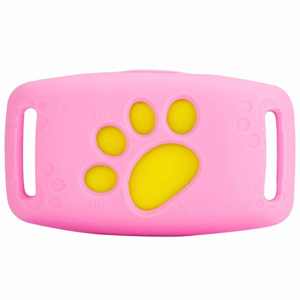 (Pink) Smart Gps Cat And Dog Collar Tracker