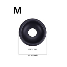 (Black , M) Silicone Replace Pump Sleeve Cover Rubber Sex Toy Accessory Massage Relaxation