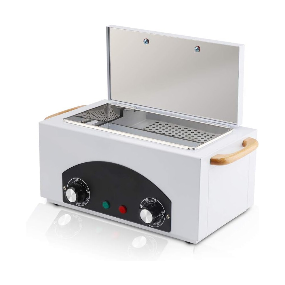 JVSURF High Temperature Metal Tool Cleaning Box Dry Heat Sterilizer with Timer