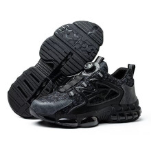 (black, EU45) Trainers Safety Shoes Mens Womens Work Hiking Boots Steel Toe Cap Lightweight UK