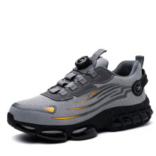(UK9=EUR44, 266 Grey) Men&Women Lightweight Work Shoes Safety Trainers Steel Toe Cap Sefty Boots UK