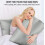 (Silk Pillowcase Pair, Silver) Pack of 2 Pillowcases Plain,Stripe,Silk Pillowcase 1