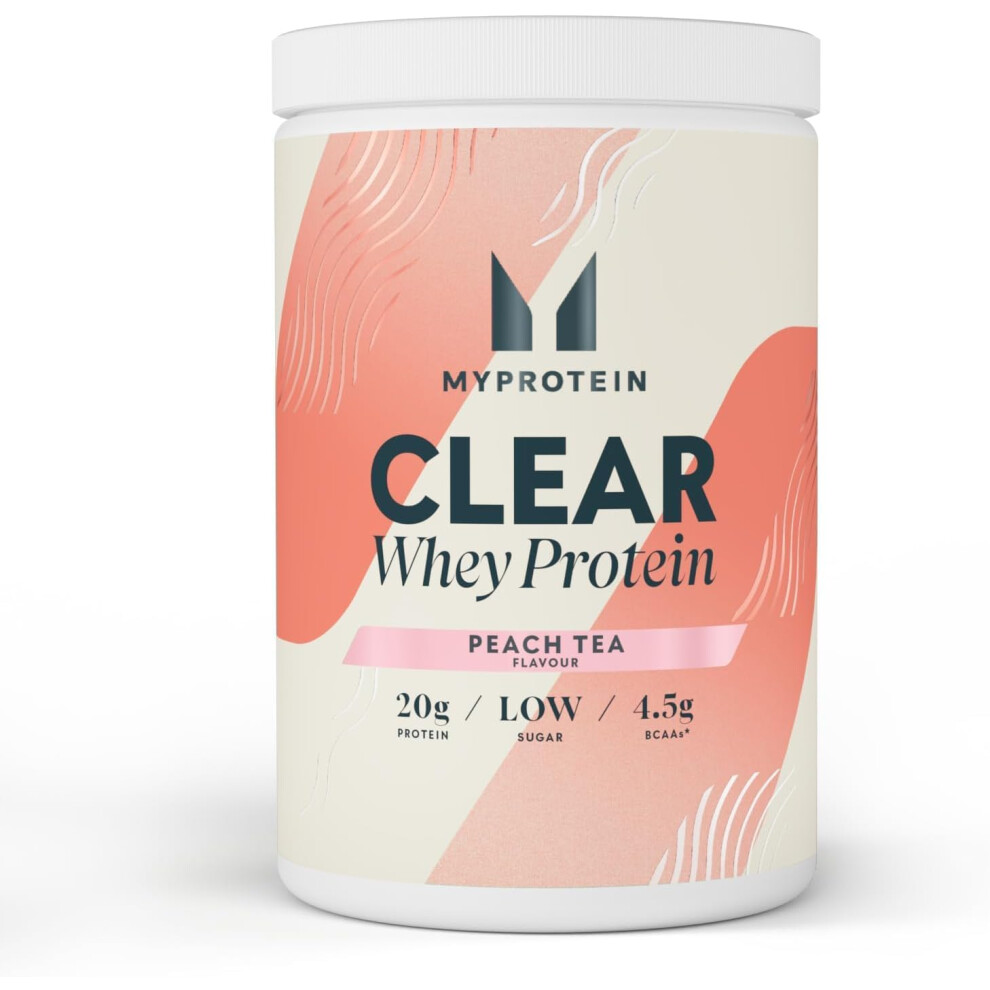 Myprotein Clear Whey Isolate Protein Powder Peach Tea - 488g Cool and Refreshing Whey Protein Shake Alternative - 20g Protein Serving per day