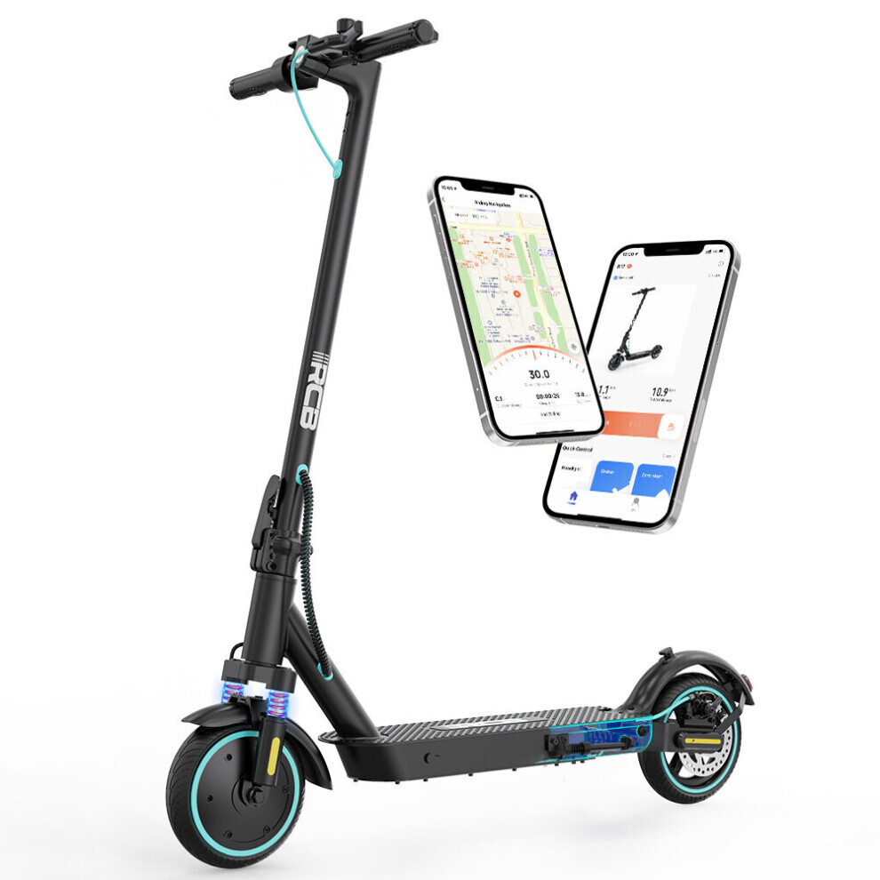 RCB R17 Electric Scooter for Adults, Foldable E-scooter Control (Blue)