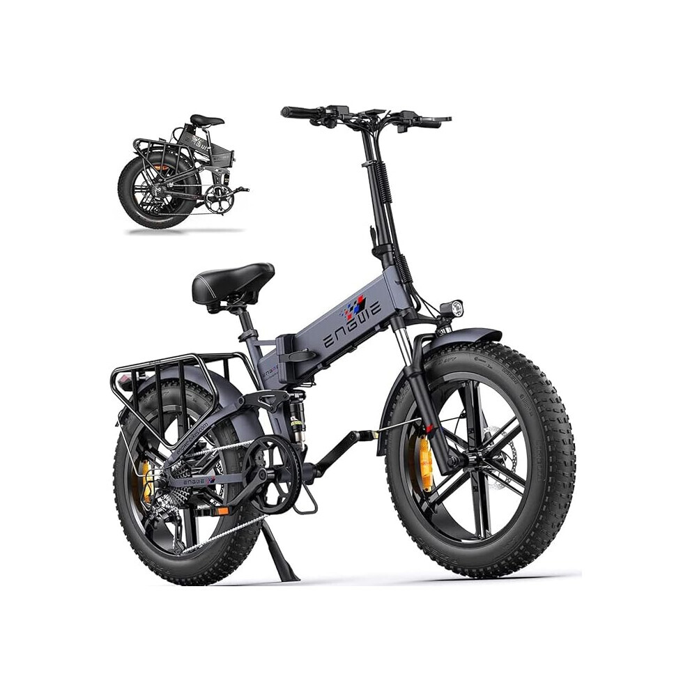 Electric Bike Folding E-Bike for Adults, 20''*4.0 Fat ENGINE Pro