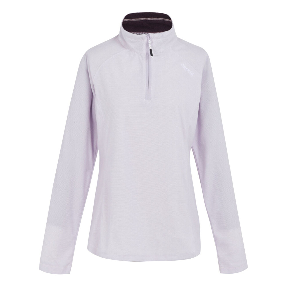 (16 UK, Lilac Frost) Regatta Great Outdoors Womens/Ladies Montes Half Zip Fleece Top