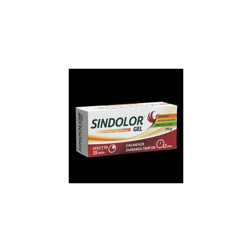 Sindolor gel, 5 mg/5 mg/20 mg/g, 170 g,  analgesic, anti-inflammatory