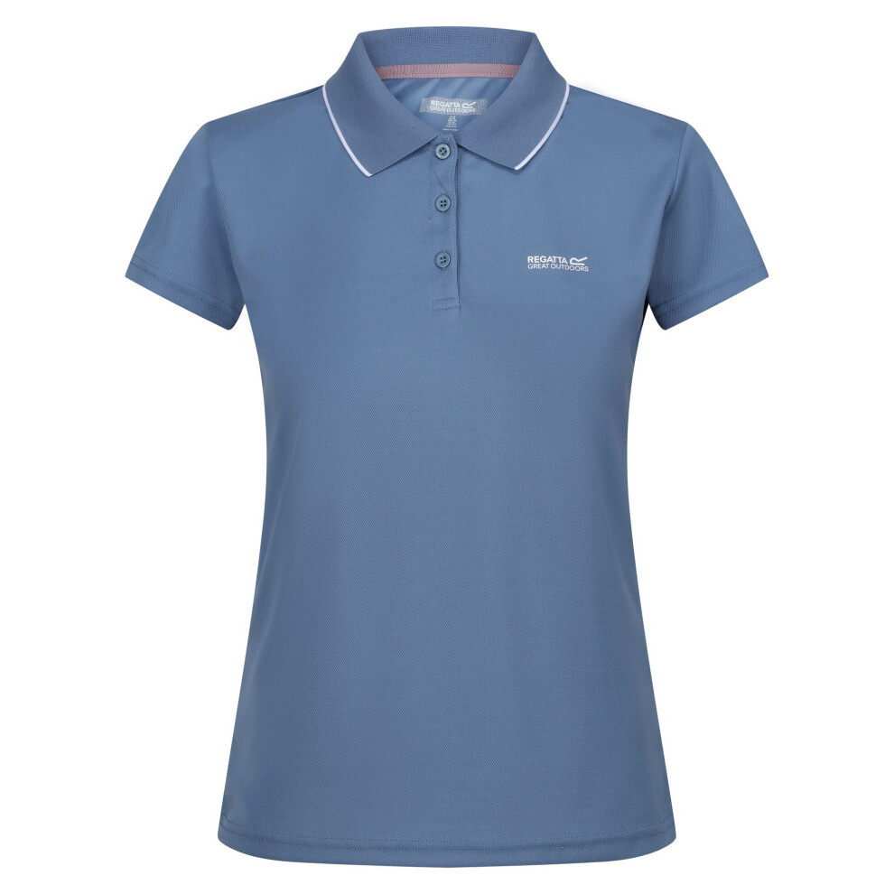 (12 UK, Coronet Blue) Regatta Womens/Ladies Maverick V Polo Shirt