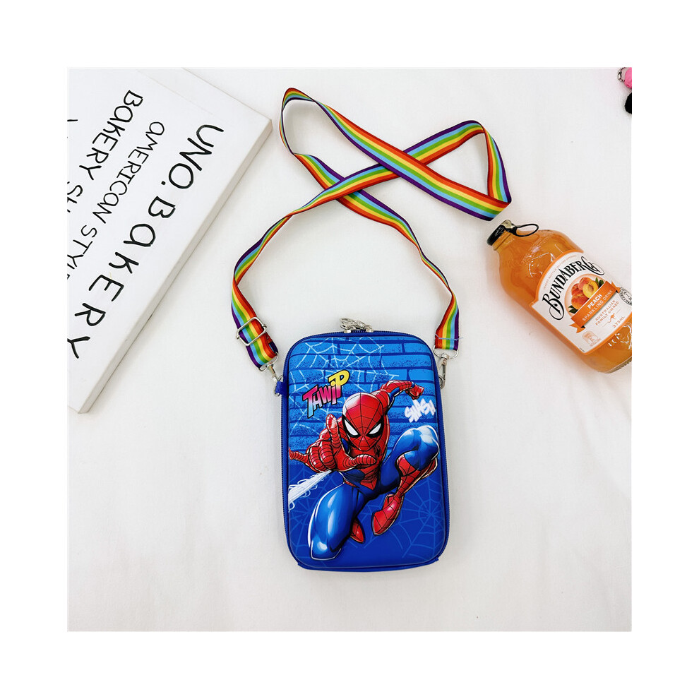 (Blue Spider) Cute Cartoon Shoulder Bag With Large Capacity For Boys And Girls