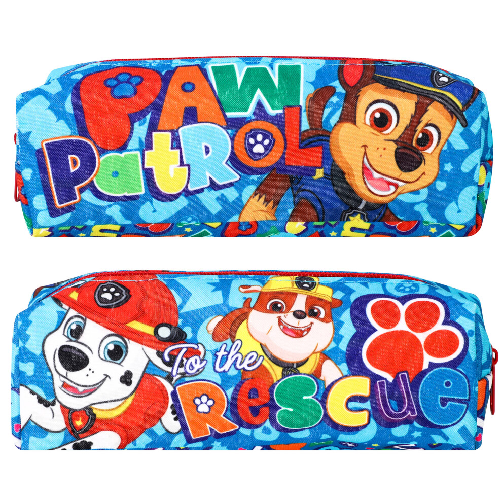 Paw Patrol Kids Rectangular Pencil Case Chase Marshall Rubble