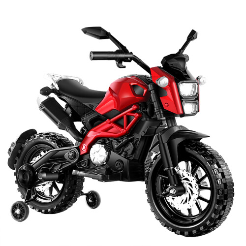 Electric motorcycle with training wheels best sale