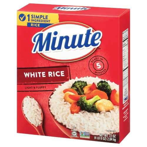 Minute Instant Light and Fluffy White Rice, 72oz. 1