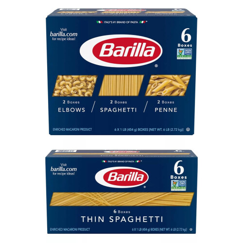 Barilla Pasta Variety Pack 16 oz., 6 pk. 2